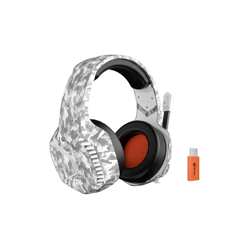 MeeTion BTH014 Wireless Gamer Fejhallgató Headset - Fehér / Szürke (BTH014WHITE)