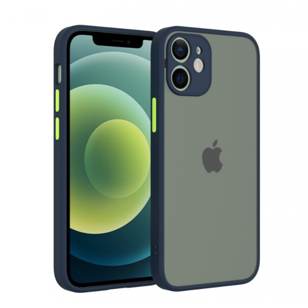 iPhone 16e műanyag tok, kék-zöld (CEL-MATT-IPH16E-BLG)