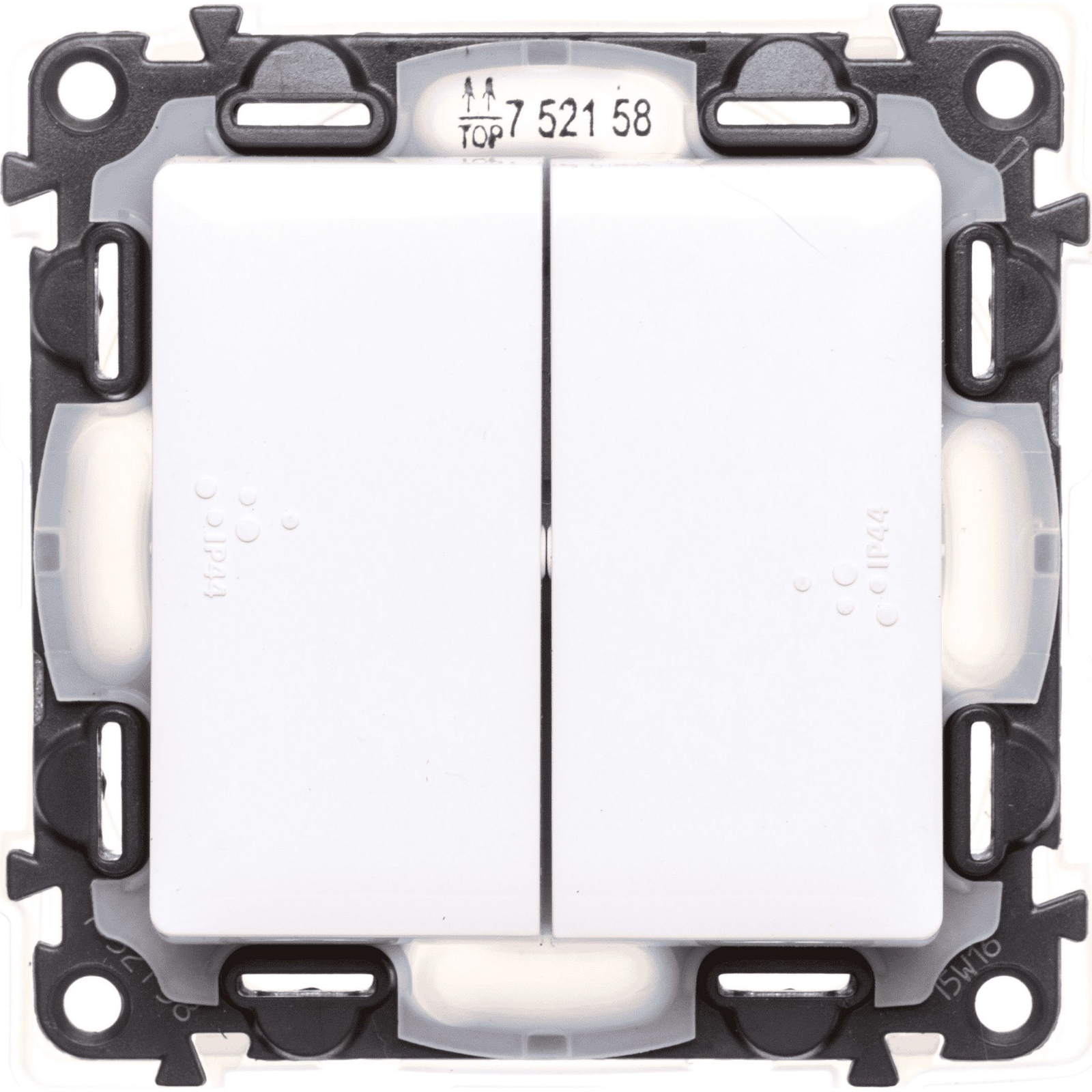 Legrand Valena Life kettős váltókapcsoló IP44 fehér (752158)