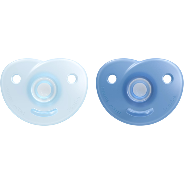 Philips AVENT SCF099/26 ciuccio per bambino Ciuccio classico Ortodontico Silicone Blu, Azzurro