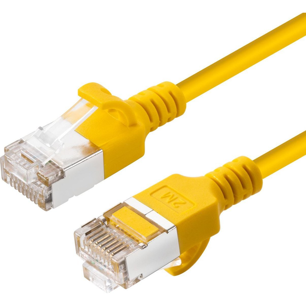 Microconnect V-FTP6A02Y-SLIM cavo di rete Giallo 2 m Cat6a U/FTP (STP)