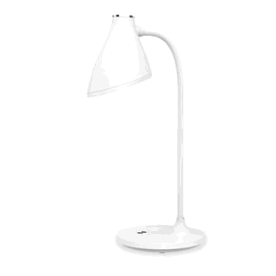 Настолна LED лампа Platinet, с вградена батерия, бял