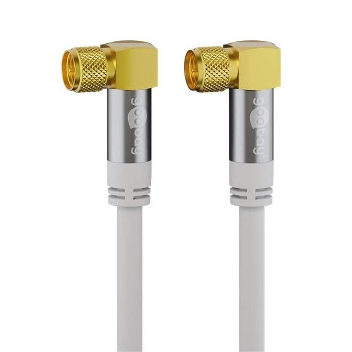 Goobay 70483 Type-F antenna kábel 2m - Fehér (70483)