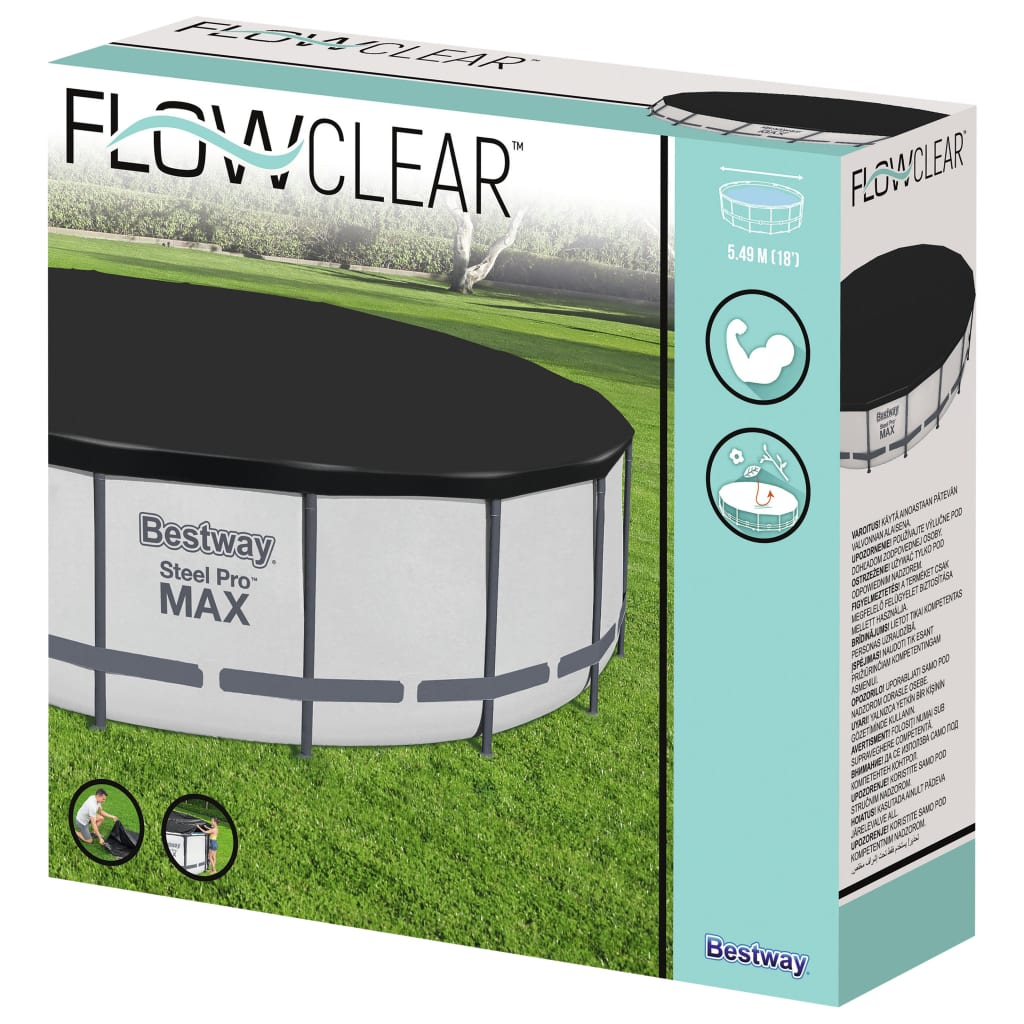 Bestway Flowclear Fast Set medencetakaró 555 cm (3202588)