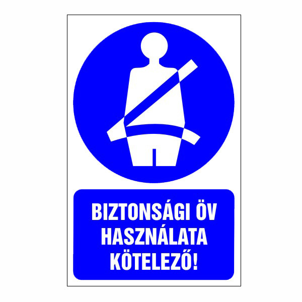 Biztonsági öv használata kötelező!