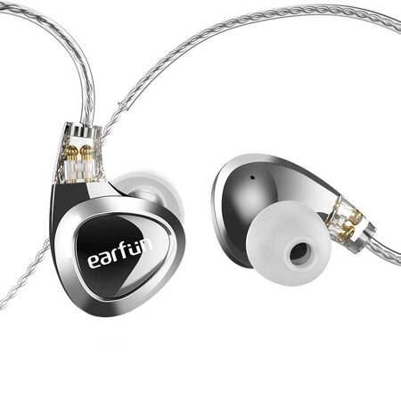 Слушалки с кабел, EarFun, 1,3 м, 16 Ω, 103 dB, сребристи
