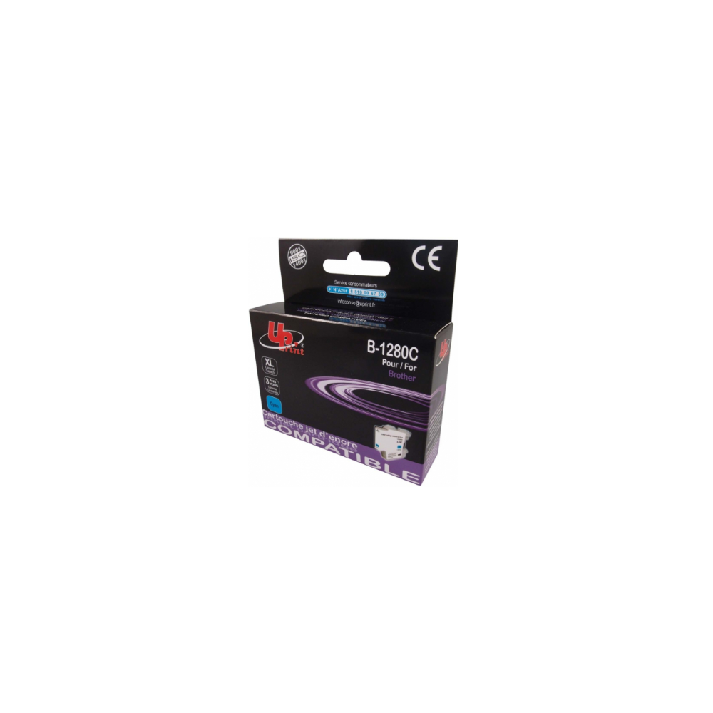 UPrint (Brother LC1280XLC) Tintapatron - Cián (B-1280C-UP)