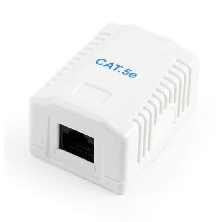Gembird CAT5E UTP fali aljzat fehér (NCAC-1U5E-01) (NCAC-1U5E-01)