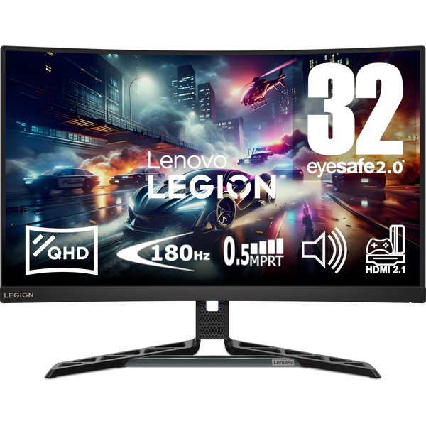 Lenovo Legion R32qc-30 computerskærm 80 cm (31.5") 2560 x 1440 pixel Quad HD LED Sort