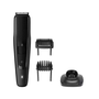 Тример за брада Philips BT5515/20, Остриета от неръждаема стомана 0,4-20 мм, Използване със и без кабел, 90 минути, 2 гребена, Стойка за зареждане, Черен