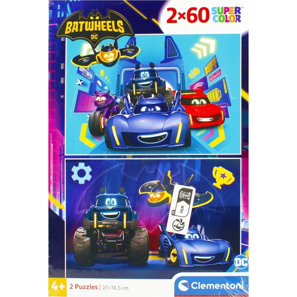 Clementoni Supercolor Batwheels Пъзел 60 броя Комикс