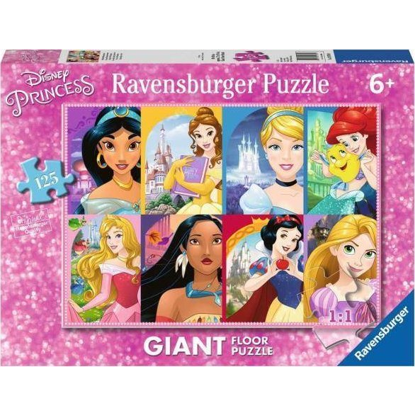  Ravensburger Puzzle 125el podłogowe Księżniczki. Disney Princess 097890 Ravensburger