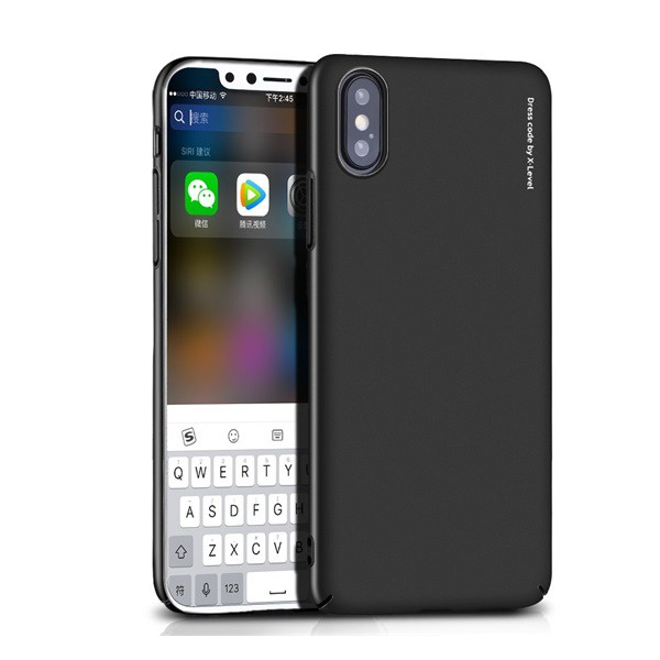 X-LEVEL KNIGHT műanyag telefonvédő (ultravékony) FEKETE [Apple iPhone XS Max 6.5] (5996457804764)