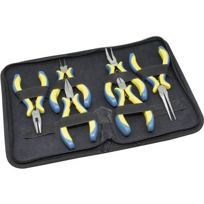 Finommechanikai, elektronikai, modellező fogó készlet, 6db-os, cipzáras táskában Donau Elektronik 3600 (3600)