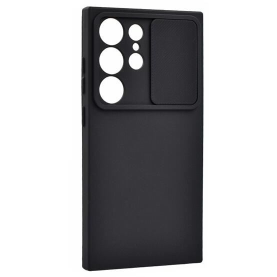 Gigapack Samsung Galaxy S24 Ultra 5G (SM-S928) kameravédős szilikon tok matt fekete (GP-153832) (GP-153832)