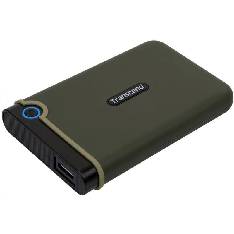 1TB 2.5" Transcend StoreJet külső merevlemez ház (TS1TSJ25M3G) ütésálló fekete-zöld (TS1TSJ25M3G)