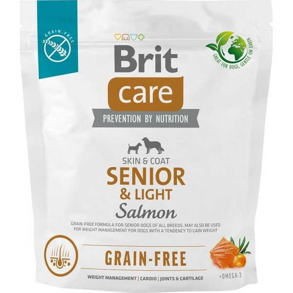  Brit BRIT CARE Dog Grain-free Senior & Light Salmon 1kg