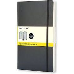 Moleskine Large PF 192lapos kockás fekete jegyzetfüzet (246930)