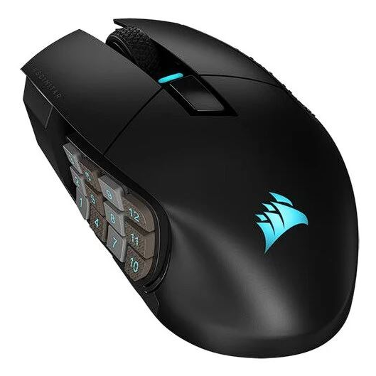 Corsair Scimitar Elite Wireless 26000 DPI Gaming egér fekete