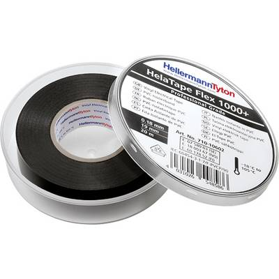 Szigetelőszalag készlet 10db PVC fekete 20 m x 19 mm HellermannTyton 710-10601