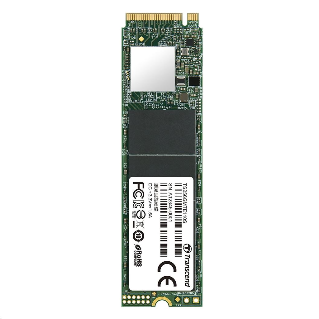 Transcend 110S 256GB M.2 2280 PCIe Gen3 NVMe SSD (TS256GMTE110S)