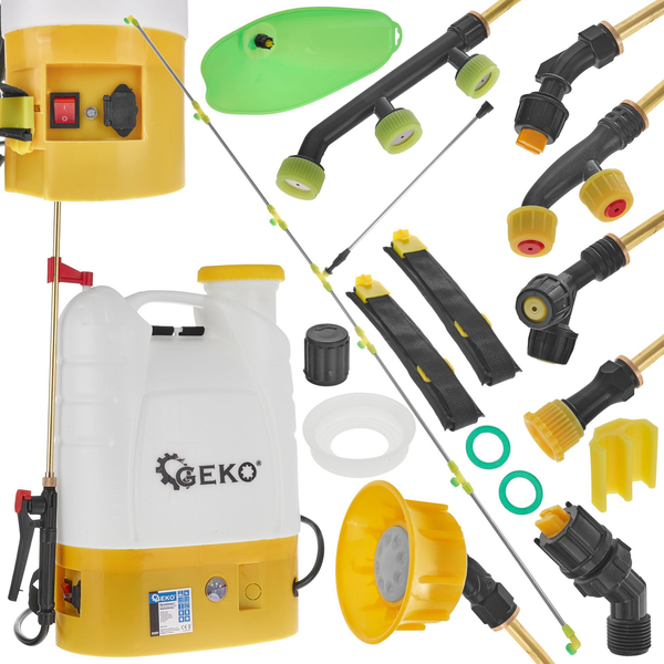 GEKO G73217 háti permetező 16L akkumulátorral