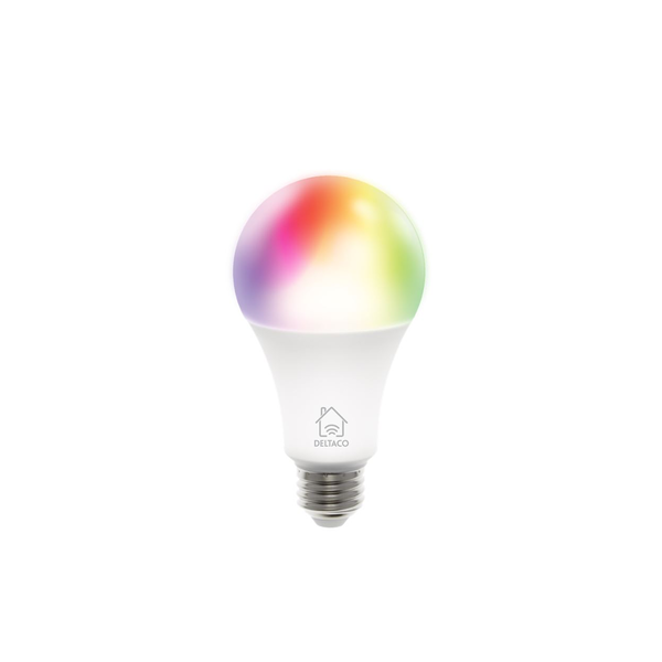 Deltaco Smart Home SH-LE27RGB LED цветна крушка, E27, 9W, Wifi, Бяла