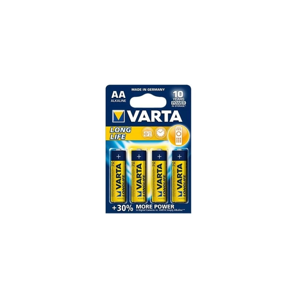 Varta Longlife alkáli elem AA/LR6 1.5 V (4db/csomag)  (4106101414)