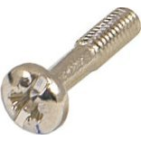 SCHROFF Halsschraube mit Kreuzschlitz/Schlitz - HALSSCHR.M.KR.M2,5 NI. 100ST
