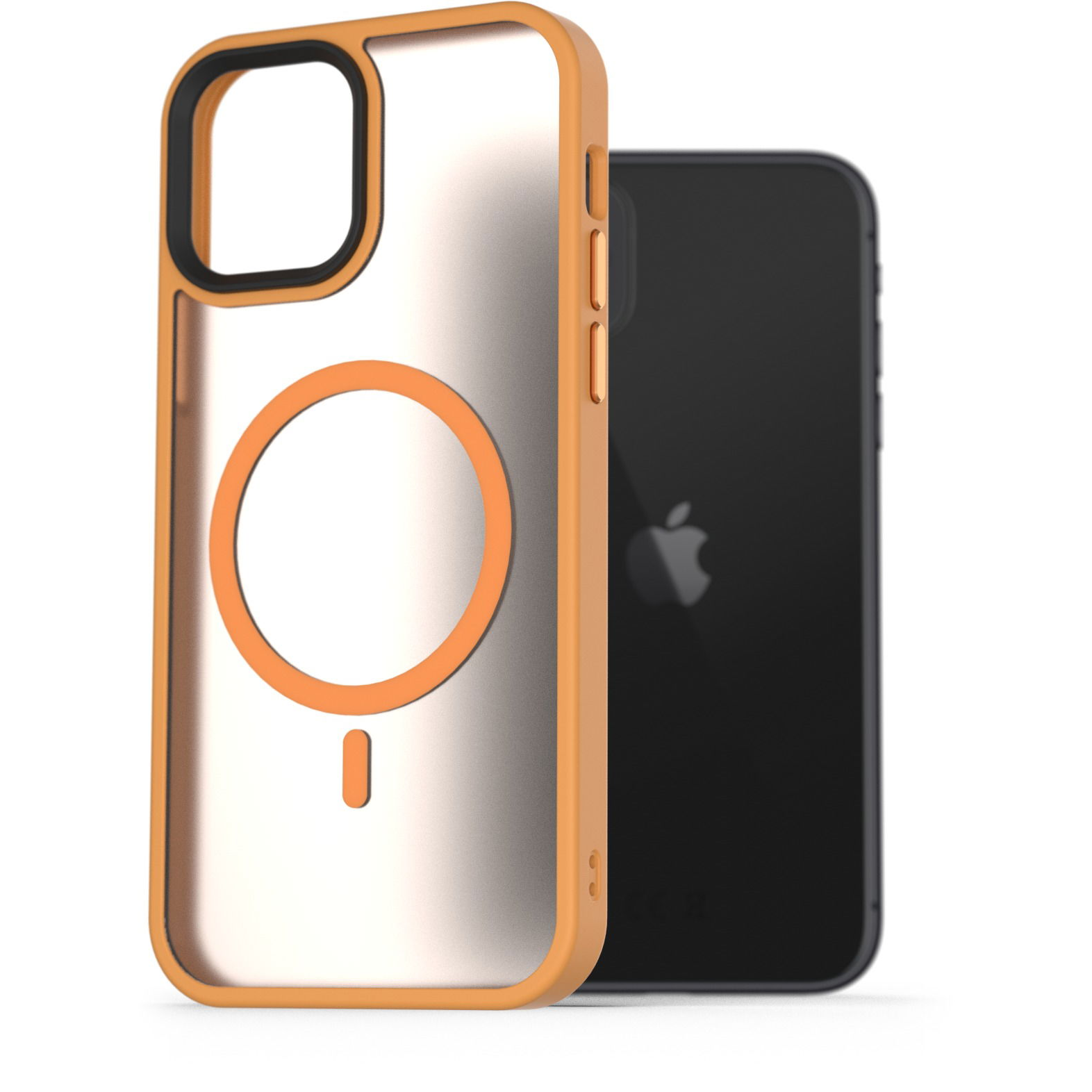 AlzaGuard Matte iPhone 11 Magsafe sárga tok (AGD-PCMM55Y)