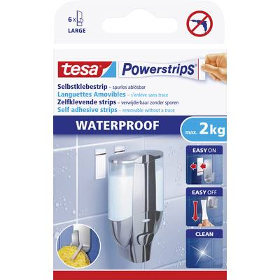 Vízhatlan ragasztó lap Tesa Powerstrips® Waterproofstrips nagy TESA 59700 (59700-00000)