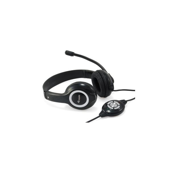 Equip Life 245301 USB слушалки, черни, с кабел 2 м