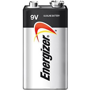 9V-os elem, alkáli mangán, 9V, Energizer Max 6LR61, 6LR21, 6AM6, 6LP3146, MN1604, A1604, E Block, LR22