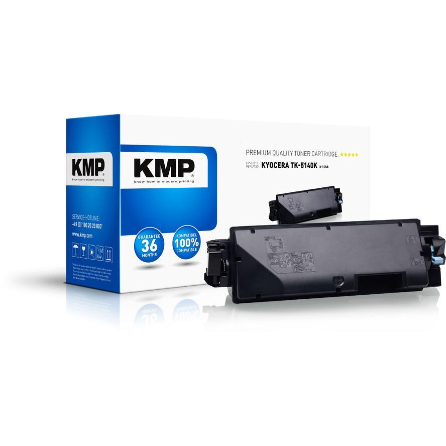KMP Toner Kyocera TK-5140/TK5140 comp. black 7000 S. K-T75B remanufactured (2910,0000) (2910,0000)