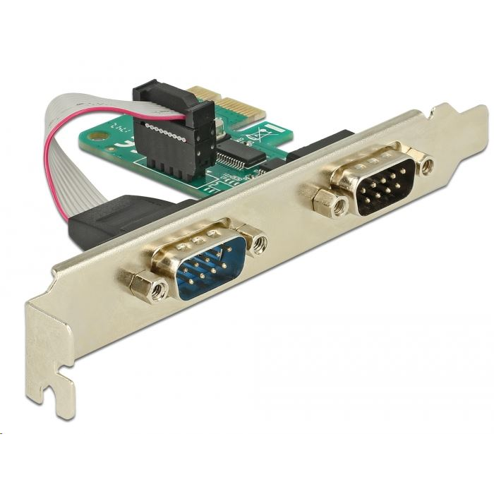 DeLock 2x Soros port bővítő kártya PCI-E (89918) (DeLock 89918)