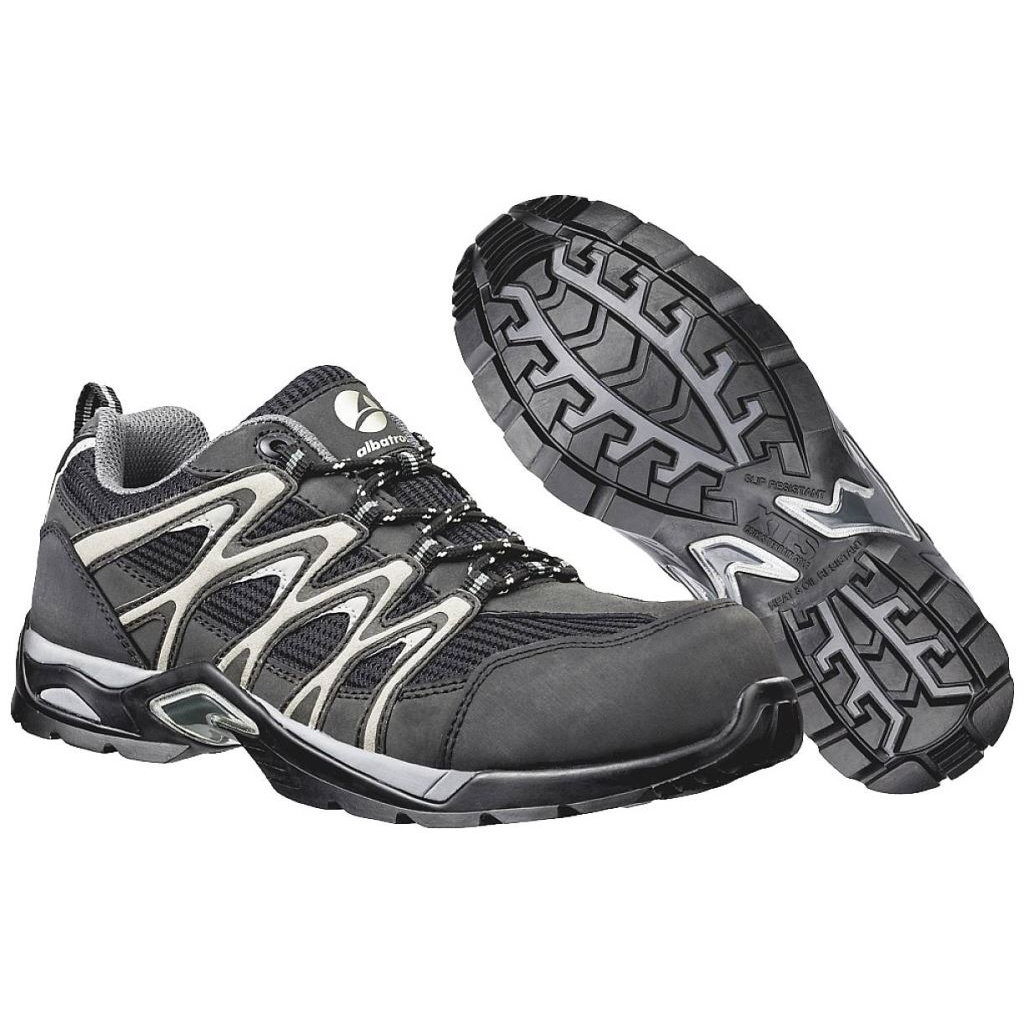 Albatros 641390-45 Biztonsági cipő S1P Cipőméret (EU): 45 fekete szürke 1 pár (AL641390-45)