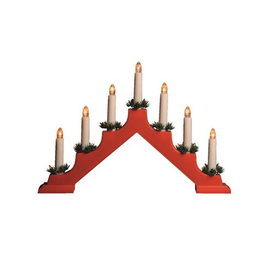 Domácí KAL 01 svícen pyramida, pro vnitřní použití, 7 ks teplých bílých LED