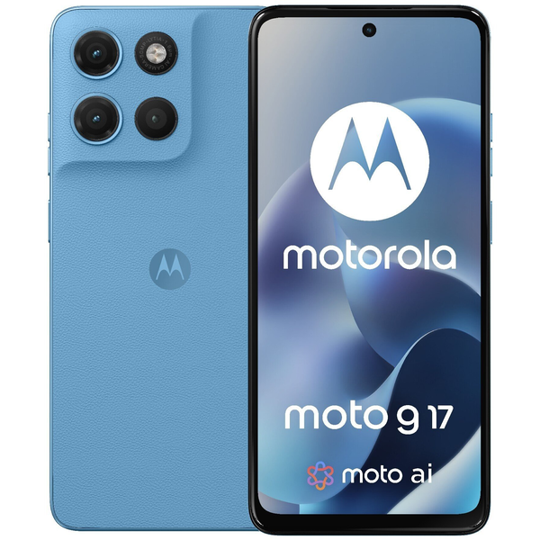 Motorola moto g17 17,1 cm (6.72") Dual SIM Android 15 USB Type-C 8 GB 128 GB 5200 mAh Blå