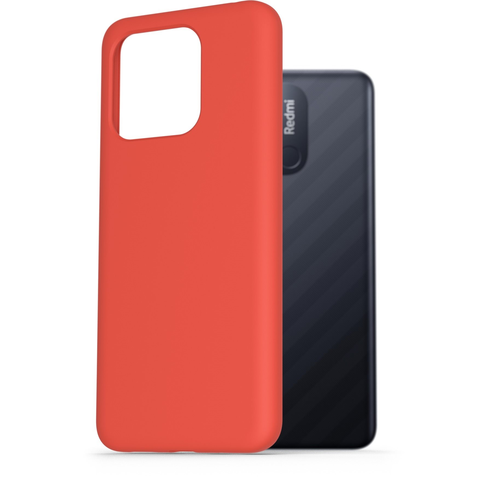 AlzaGuard Premium Liquid Silicone Case Xiaomi Redmi 12C piros tok (AGD-PCS0131R)