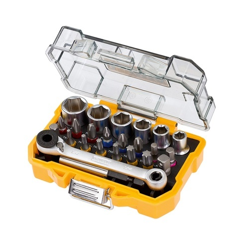 Schrauber Bit- und Ratschen-Set DT71516, 24-teilig (inkl. hochwertiger Ratsche)