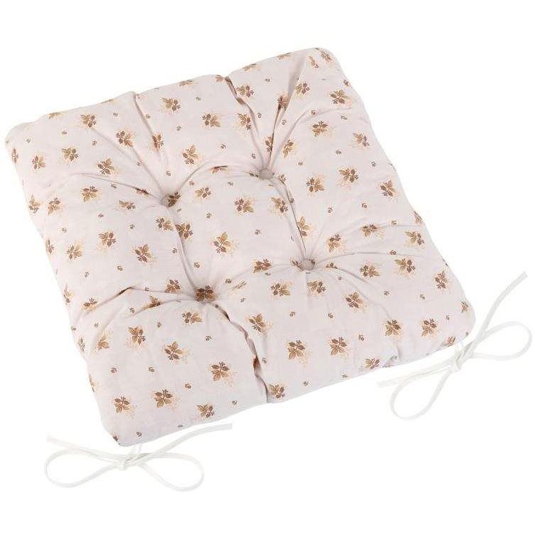 Bellatex Adéla quilted - 40 × 40 cm, quilted - beige flower (4955)