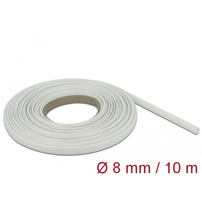 Delock üvegszálas borítás 10 m x 8 mm fehér (18933) (del18933)