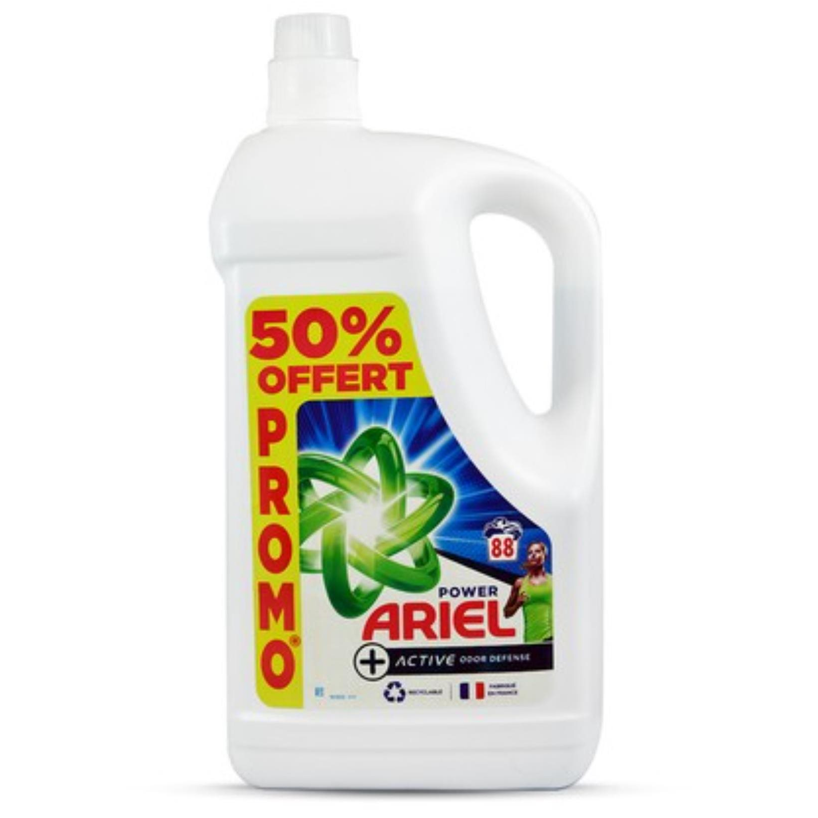 ARIEL Power Active Odor Defense 4,4 l (88 mosás) (8006540444702)