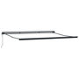 Marchiză retractabilă automată Antracit 500x300 cm
