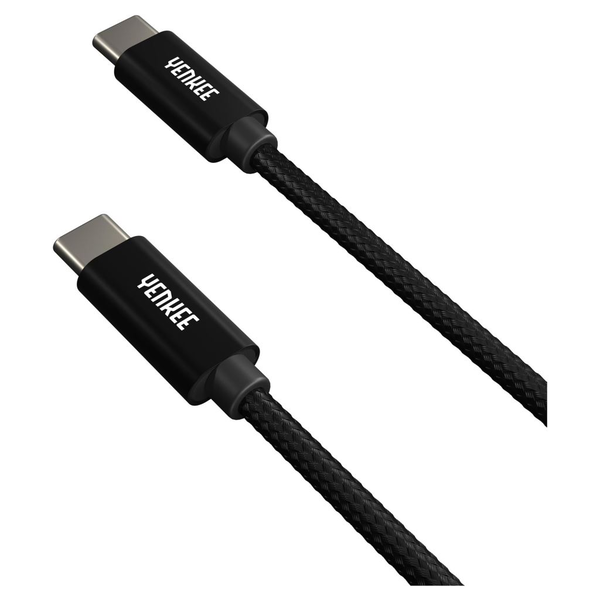 Yenkee YCU C101 BK USB-C - USB-C adat-, és töltőkábel 1m fekete