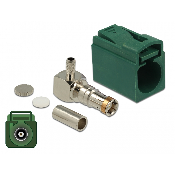 Delock FAKRA E anya 90 krimpeléshez (89717) (89717)