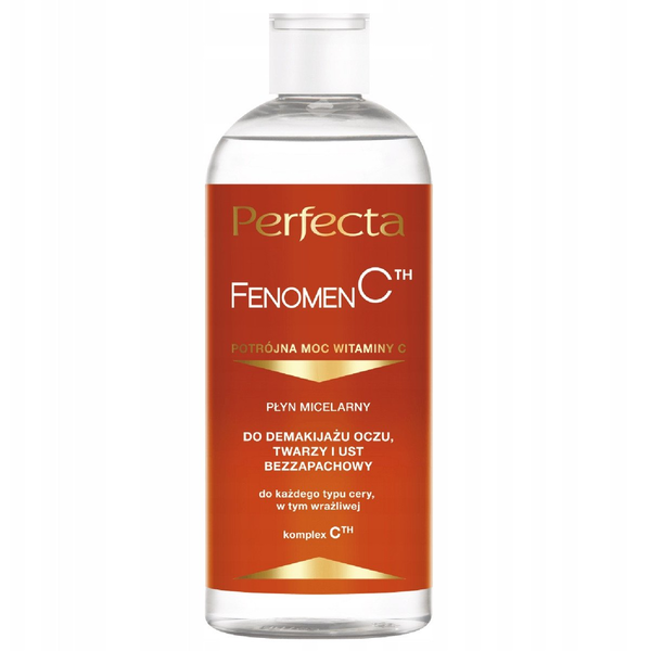 PERFECTA Fenomen C Płyn micelarny do demakijażu oczu twarzy i ust 400 ml
