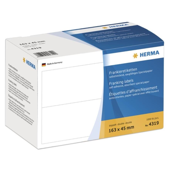 HERMA Frankieretiketten doppelt 163x45 mm 1000 St.