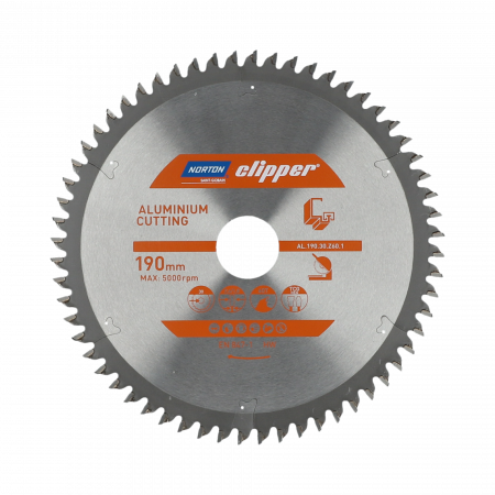 Alumínium tárcsa Norton Clipper 190mm/30mm/60T (70184608135)