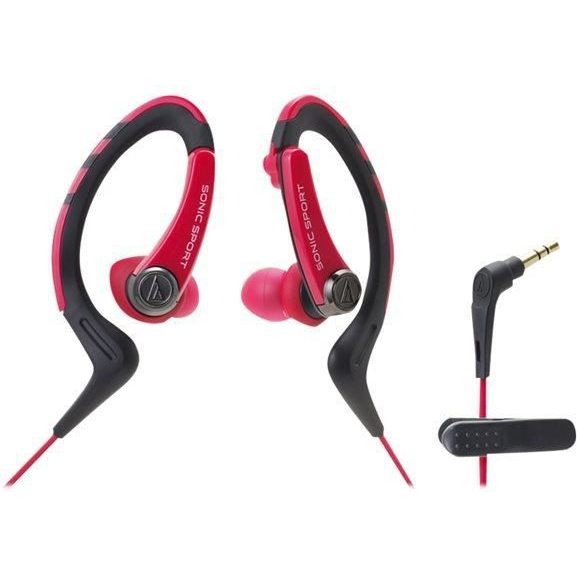 Audio-Technica ATH-SPORT1RD piros sport fülhallgató (ATH-SPORT1RED)